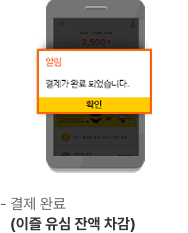SMS 수신 및 모바일이즐 어플 실행 4. 결제정보 확인